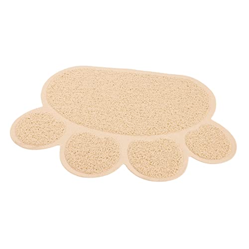 BESTonZON Haustier Katzenstreu Matte rutschfeste Hitze und Kältebeständige Katzenklo Matte für Futter und Trinknäpfe Wasserabweisend Einfache Bodenunterlage von BESTonZON