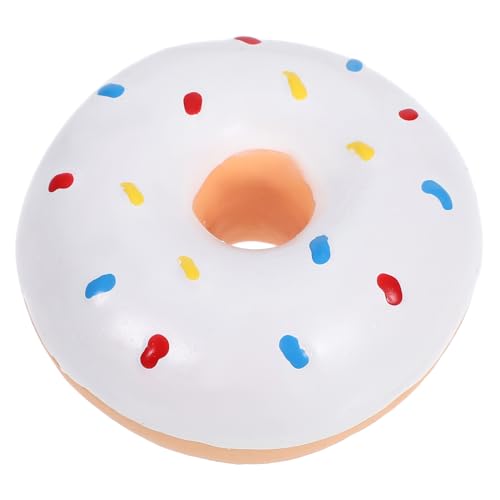 BESTonZON Haustier Latexspielzeug Donuts Welpenspielzeug Latex Welpenspielzeug Latexball Latex Hundespielzeug Zum Kauen Kauendes Quietschspielzeug Für Welpen Latex Haustierspielzeug Kleine von BESTonZON