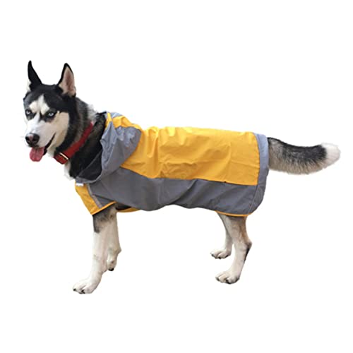 BESTonZON Haustier Regenjacke Atmungsaktive Doppelschicht Regenmantel in Gelb Wind für Kleine und Mittelgroße Auszuziehen BESTonZON Haustier Regenjacke Atmungsaktive Doppelschicht Regenmantel in Gelb Wind für Kleine und Mittelgroße Auszuziehen von BESTonZON