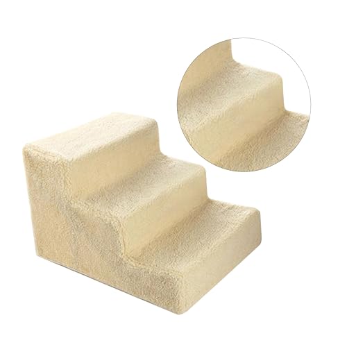 BESTonZON Haustier Sprungtreppe aus Robustem Kunststoff Katzentreppe für Kleine und Mittlere Transportierbar Erreichen von Lieblingsplätzen Beige BESTonZON Haustier Sprungtreppe aus Robustem Kunststoff Katzentreppe für Kleine und Mittlere Transportierbar Erreichen von Lieblingsplätzen Beige von BESTonZON