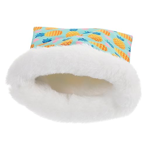 BESTonZON Haustier Warmes Nest Bett Meerschweinchenbetten Zum Schlafen Hamster -versteck Schlafsack Für Haustiere Beutel Für Zuckergleiter Tasche Verstecke Vlies Sky-Blue Kaninchenfell von BESTonZON