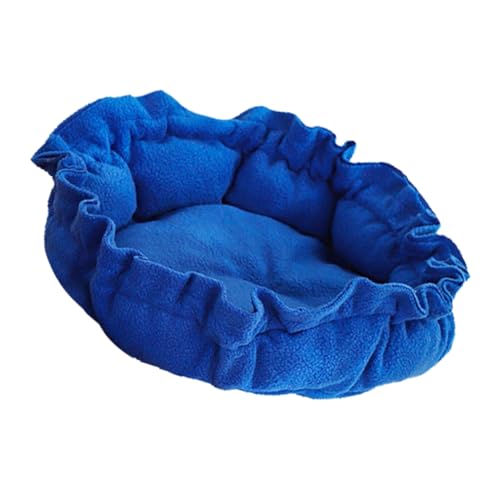 BESTonZON Haustierbett Drinnen Hundebett Waschbar Käfigdecke Bettdecke Für Haustiere Kleine Tierdecke Katzendecke Haustierdecke Tierdecken Katze Ruheplatz Hundewurfdecke Blue Pp Baumwolle von BESTonZON