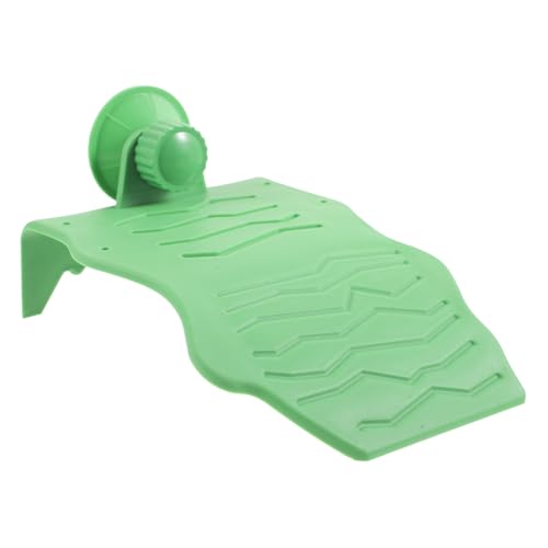 BESTonZON Haustierfroschbecken Klettern Terrarienbecken Für Reptilien Schildkröten-Aquarium Dekoration Aquarium Frosch-Panzer Kletterplattform Für Reptilien Klein Tank Plastik Green von BESTonZON
