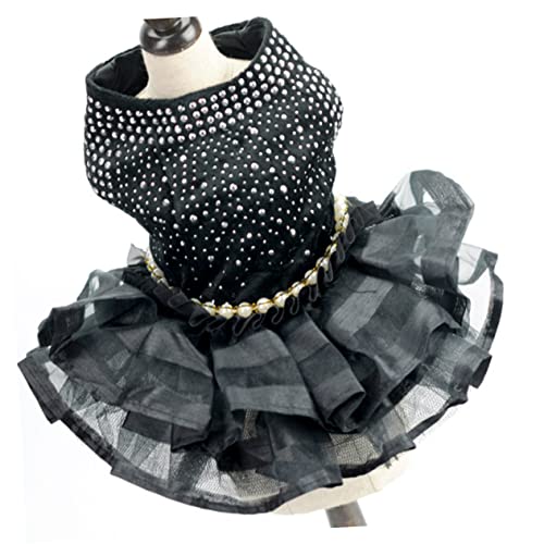 BESTonZON Haustierkleidung Dog Costume hundekleidung Dog Clothes hundebekleidung Hundefelsen hundekleider für Hunde Haustiere Kostüme Hund für mittelgroße Hunde Party-Hunderock Black von BESTonZON