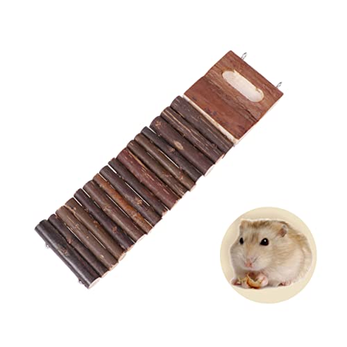 BESTonZON Haustierleiter Aus Holz Für Hamster Und Kletterspielzeug Für Nagen Käfig Sicheres Naturmaterial Fördert BESTonZON Haustierleiter Aus Holz Für Hamster Und Kletterspielzeug Für Nagen Käfig Sicheres Naturmaterial Fördert von BESTonZON