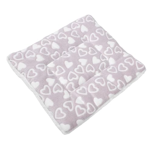 BESTonZON Haustiermatte Katzenbett Katzenzubehör Welpenbetten Für Kleine Hunde Haustierbettdecken Haustierruhe Beruhigendes Hundebett Schlafmatten Für Haustiere Stoff Light Grey von BESTonZON