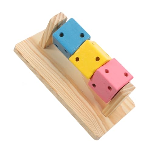 BESTonZON Hölzernes Zahnen Kleiner Hamsterkäfig Hamsterbedarf Kaninchen-Puzzlespielzeug Bereicherung für Chinchilla-Spielzeuge Chinchilla-Guinea Hasenkauspielzeug BESTonZON Hölzernes Zahnen Kleiner Hamsterkäfig Hamsterbedarf Kaninchen-Puzzlespielzeug Bereicherung für Chinchilla-Spielzeuge Chinchilla-Guinea Hasenkauspielzeug von BESTonZON