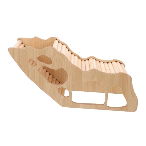 BESTonZON Holz Hamster Versteck Haus mit Multifunktionalem Design Langlebig und Sicher Dekoratives Kleintier Versteck für Hamster Meerschweinchen Ratten und Kleine Kaninchen Vielseitiges von BESTonZON
