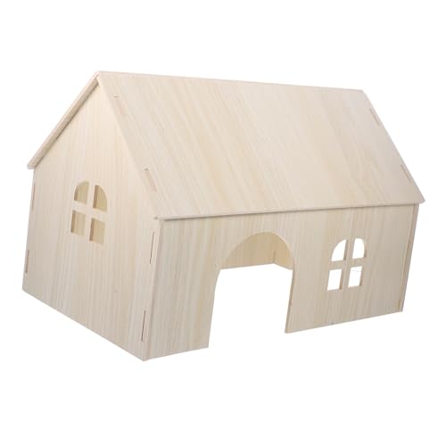 BESTonZON Meerschweinchen Kuschelhöhle Holzhaus Versteck Kleintier Spielzeug Accessoire Für Hamster Chinchilla Ratten Eichhörnchen Igel BESTonZON Meerschweinchen Kuschelhöhle Holzhaus Versteck Kleintier Spielzeug Accessoire Für Hamster Chinchilla Ratten Eichhörnchen Igel von BESTonZON