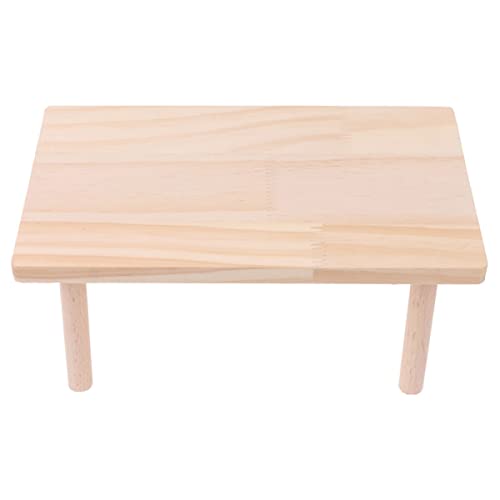BESTonZON Hamster Plattform Spielzeug Verstellbare Holz Kletterleiter für Kleintiere Stabile Zweite Ebene für Hamsterkäfig Leicht zu Reinigen Sicherer Wasserbasierter Lack von BESTonZON