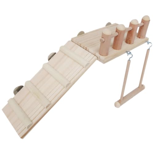 BESTonZON Holz Hamsterplattform mit Leiter und Schraubbefestigung Stabiles Kletterspielzeug für Meerschweinchen Kaninchen und Vögel Einfach zu Montieren Fördert Bewegung und Beschäftigung BESTonZON Holz Hamsterplattform mit Leiter und Schraubbefestigung Stabiles Kletterspielzeug für Meerschweinchen Kaninchen und Vögel Einfach zu Montieren Fördert Bewegung und Beschäftigung von BESTonZON