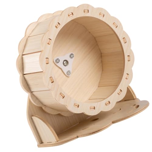 BESTonZON Holz Hamsterrad Leises Laufrad mit Geräuscharmem Design Kleines Kleintier Laufspielzeug für Hamster und Zwerghamster Inkl Stabiler Wolkenhalterung Geräuschloser Trainingsspaß BESTonZON Holz Hamsterrad Leises Laufrad mit Geräuscharmem Design Kleines Kleintier Laufspielzeug für Hamster und Zwerghamster Inkl Stabiler Wolkenhalterung Geräuschloser Trainingsspaß von BESTonZON
