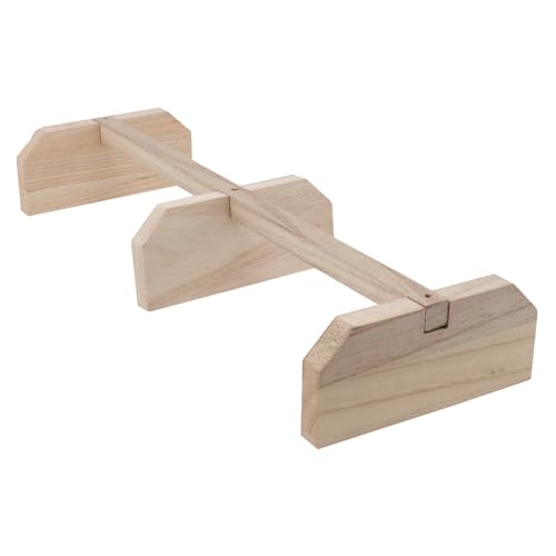 BESTonZON Holz Sitzstange Vogel Käfig Stand Natürliche Hühnerleiter für Hühnerrassen Installieren Sicherer Vogel und Geflügelzubehör von BESTonZON