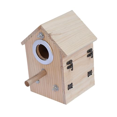 BESTonZON Holz für Vogelzucht Umweltfreundliches Geruchloses Nistkästchen für Innen und Außenbereiche Links oder Rechtsseitige Öffnung BESTonZON Holz für Vogelzucht Umweltfreundliches Geruchloses Nistkästchen für Innen und Außenbereiche Links oder Rechtsseitige Öffnung von BESTonZON