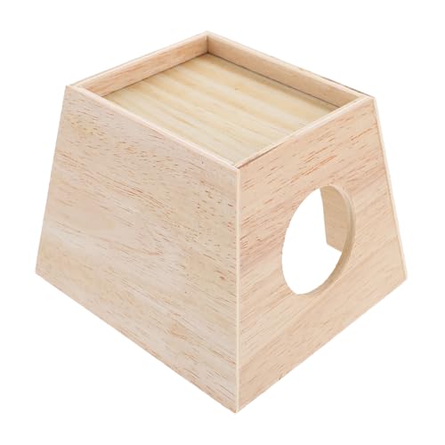 BESTonZON Holzhaus für Kleine Haustiere Windgeschütztes Hamster und Meerschweinchenversteck Warmes Hühnernest für Rutin Küken und Schlafhaus Spiel und Rückzugsdomizil BESTonZON Holzhaus für Kleine Haustiere Windgeschütztes Hamster und Meerschweinchenversteck Warmes Hühnernest für Rutin Küken und Schlafhaus Spiel und Rückzugsdomizil von BESTonZON