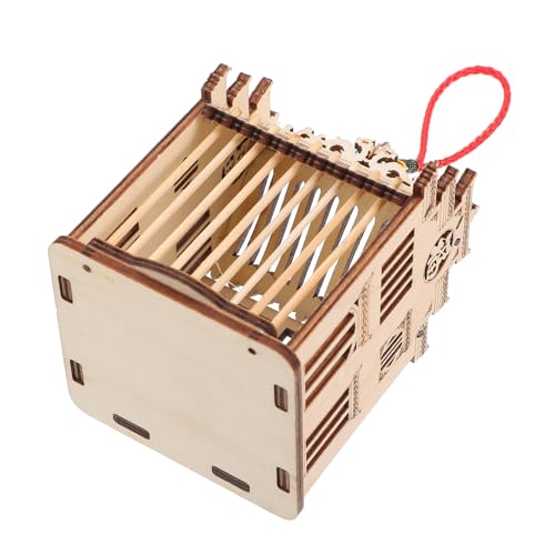 BESTonZON Holzkäfig für Grillen und Heuschrecken Langlebige Natürliche Holzbox Wiederverwendbar Sicherer Insektenbehälter für Beobachten und Züchten im Garten BESTonZON Holzkäfig für Grillen und Heuschrecken Langlebige Natürliche Holzbox Wiederverwendbar Sicherer Insektenbehälter für Beobachten und Züchten im Garten von BESTonZON