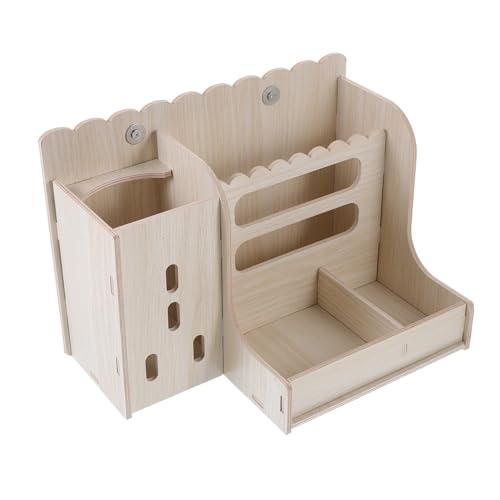 BESTonZON Holzkaninchenfutterhalter Multifunktionaler Heuraufe Futterspender aus Stabilem für Futterverschwendung Robust und Langlebig für Kaninchen und Meerschweinchen BESTonZON Holzkaninchenfutterhalter Multifunktionaler Heuraufe Futterspender aus Stabilem für Futterverschwendung Robust und Langlebig für Kaninchen und Meerschweinchen von BESTonZON