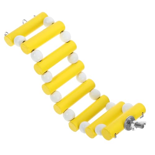 BESTonZON Holzleiter Für Hamster Und Kleintiere Sicheres Und Langlebiges Kletterspielzeug Zur Körperlichen Aktivität Für Käfige Und Spielspaß von BESTonZON