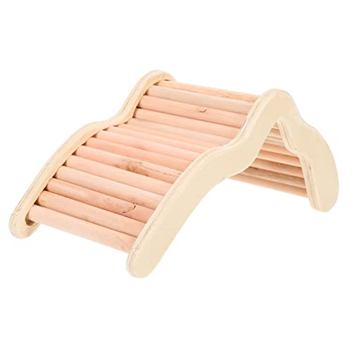 BESTonZON Holzleiter Hamsterspielzeug Kletterleiter für Käfig Kleintiere Wie Hamster Chinchilla Ratten Fördert Bewegung Koordination Langlebiges Sicheres Holzspielzeug für Gesunde von BESTonZON