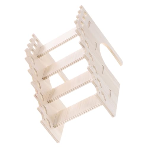 BESTonZON Holzleiter für Kleintiere Hamster Kletterleiter aus Holz Sicher und Langlebig für Meerschweinchen Chinchillas mit Glatter Oberfläche Passend für Käfige und Vogelspielzeug von BESTonZON