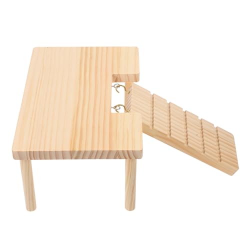 BESTonZON Holzplattform für Hamster mit Kletterleiter Kleintier Spielplatz für Chinchillas und Meerschweinchen für Käfigzubehör Fördert Bewegung und Erkundung BESTonZON Holzplattform für Hamster mit Kletterleiter Kleintier Spielplatz für Chinchillas und Meerschweinchen für Käfigzubehör Fördert Bewegung und Erkundung von BESTonZON