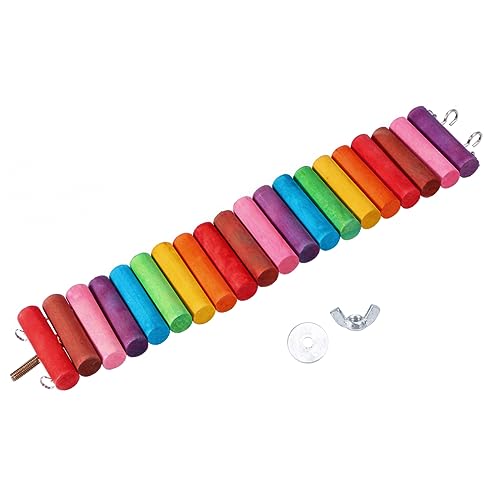 BESTonZON Holzspielzeug Brücke Für Kleine Haustiere Kauspielzeug Für Hamster Mäuse Und Rennmäuse Zur Zahnpflege von BESTonZON