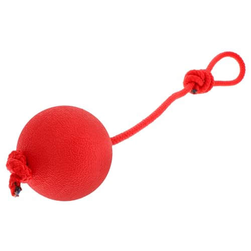 BESTonZON Hunde Ball aus Elastischem mit Schnur Bissfester Molar Trainingsball für Hunde und Welpen für Spiele im Freien Rot BESTonZON Hunde Ball aus Elastischem mit Schnur Bissfester Molar Trainingsball für Hunde und Welpen für Spiele im Freien Rot von BESTonZON