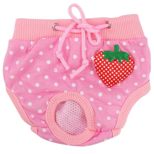 BESTonZON Hunde Schutzunterhose aus Baumwolle Bequeme Menstruationshose für Katzen und Hunde Wiederverwendbare Saugfähige Hygieneunterwäsche für Haustiere Zufälliger Stil S von BESTonZON