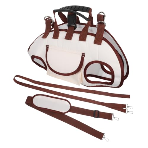 BESTonZON Hunde gehen aus Tragetasche aus Umhängetasche für Haustiere Rucksack-Hundeträger tragbare Transportbox für Haustiere Crossbody Puppy Bag Brusttasche für Abs Beige von BESTonZON