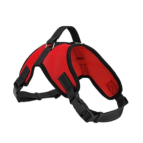 BESTonZON Hundegeschirr Aus Robustem Mesh Für Mittelgroße Und Große Rot Bequeme Und Bewegungsfreiheit Für Ihren von BESTonZON