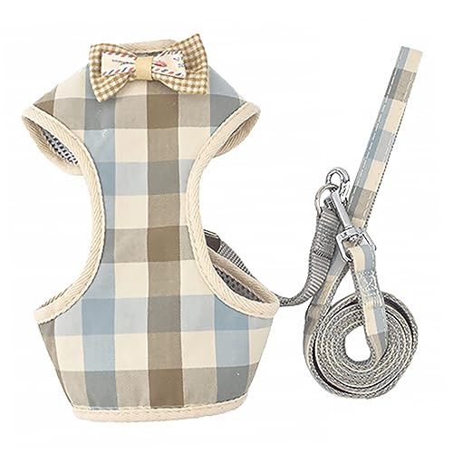 BESTonZON Hundegeschirr Baumwolle Geschirr Für Welpen Klein Stichworte Kleid Haustier An Der Leine Hundeweste Welpengeschirr Brust Kostüm Hund Coole Weste Hochzeit Hundepflege Gittergewebe von BESTonZON