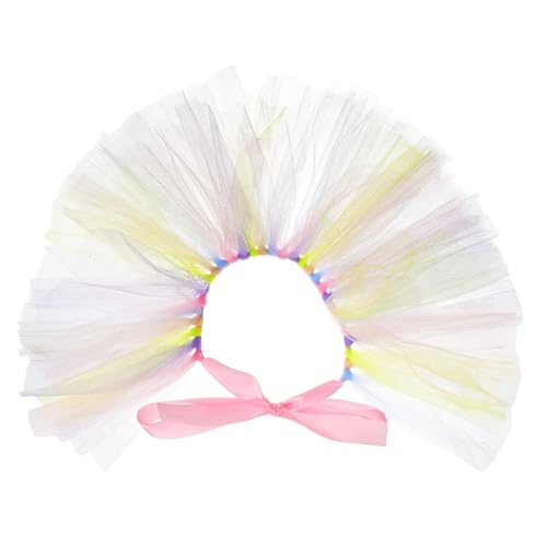 BESTonZON Hundekleidung Kleine Hunde Tutu Rock Haustierkleid für Frühling Sommer Osterkostüm Party Geburtstagskleid für Kleine Hunde Farbenfrohes Mesh Netz Skirt Puppy Dress von BESTonZON