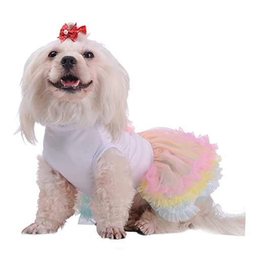 BESTonZON Hundekleidung XL Für Bunter Kuchenrock Aus Bequeme Sommermode Für Haustiere Für Und Outdoor Aktivitäten von BESTonZON