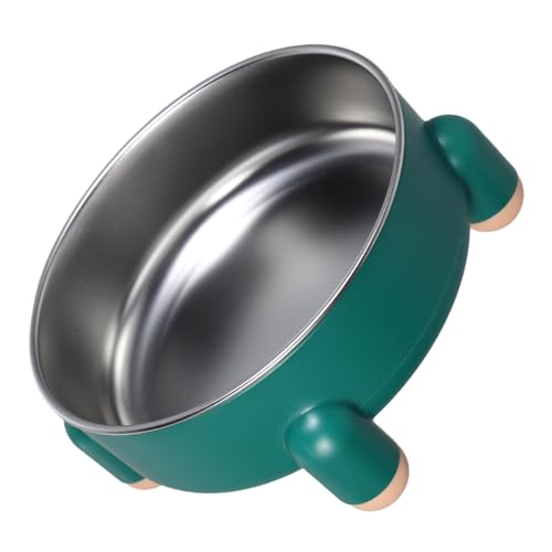 BESTonZON Hundenapf Katzennapf Futternapf für Haustiere kleine Hundenäpfe Edelstahl große Hundeschale Tiernahrungsschalen Welpennäpfe aus Edelstahl Katzenfutterschale Rostfreier Stahl Green von BESTonZON