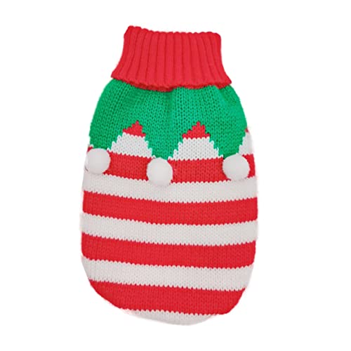 BESTonZON Hundepullover Für Winter Warmer Hundemantel Für Kleine Und Katzen Festliches Haustier Outfit Aus Strapazierfähigem Material Für Weihnachten Und Besondere Anlässe von BESTonZON