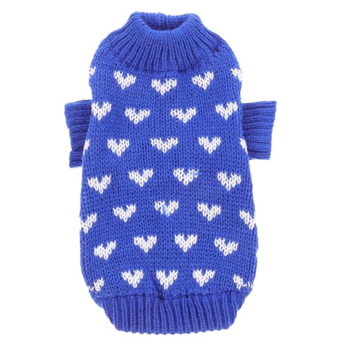BESTonZON Hundepullover Welpe Haustier hundepulli warm Dog Costume Hundeoutfit hundekleider Dog Jumper dekorative Hundebekleidung winterwarme hundekleidung Winterhundkostüm Acryl Blue BESTonZON Hundepullover Welpe Haustier hundepulli warm Dog Costume Hundeoutfit hundekleider Dog Jumper dekorative Hundebekleidung winterwarme hundekleidung Winterhundkostüm Acryl Blue von BESTonZON