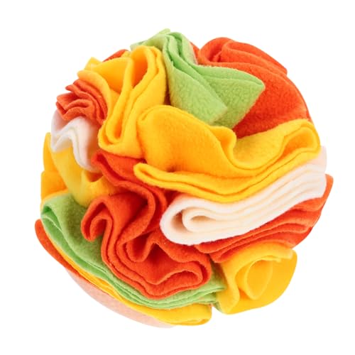 BESTonZON Hundespielzeug Schnüffelball aus Langlebigem Polar Fleece Interaktives Kauspielzeug zur Stressreduktion und Langsamen Fütterung Geeignet für Welpen und Kleine bis Große Hunde von BESTonZON