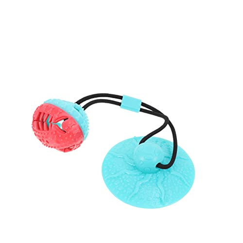 BESTonZON Hundespielzeug mit Saugnapf TPR Kauspielzeug für Hunde Interaktiver Futterspender Zahnpflege Ball für Kleine und Mittlere Hunde für Spiel und Training von BESTonZON