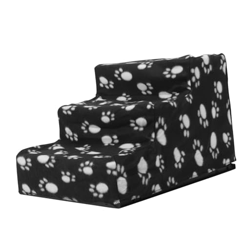 BESTonZON Hundetreppe rutschfest Leichte Tragbare Haustierleiter für Sofa Bett Klettern Kleine Hunde Katzen Spielrampe von BESTonZON