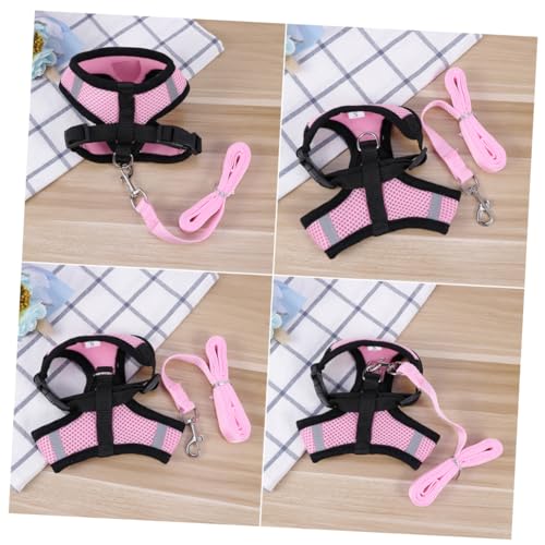 BESTonZON Hundeweste Für Kleine Haustiere Atmungsaktive Verstellbare Mesh Hundeleine Mit Weste S Für Welpen Und Katzen Sicher Und Komfortabel von BESTonZON