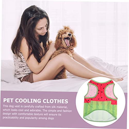 BESTonZON Hundeweste Sommer Kühlend Atmungsaktiv Wassermelonenmuster Leichtes Haustiershirt für Hunde XL für Heiße Tage Outdoor Indoor Aktivitäten BESTonZON Hundeweste Sommer Kühlend Atmungsaktiv Wassermelonenmuster Leichtes Haustiershirt für Hunde XL für Heiße Tage Outdoor Indoor Aktivitäten von BESTonZON