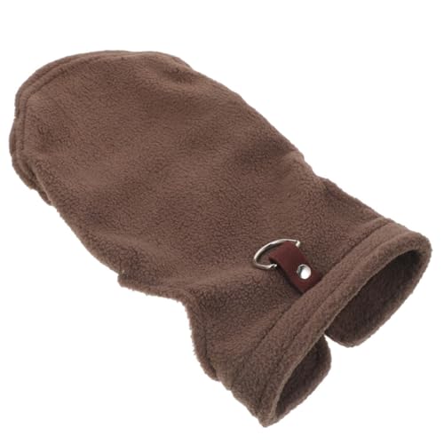 BESTonZON Hundeweste aus Fleece für Winter Ärmelloses Hundekostüm für Kleine und Mittelgroße Hunde Winddicht und Warm Bequeme Jacke mit D Ring für Braun BESTonZON Hundeweste aus Fleece für Winter Ärmelloses Hundekostüm für Kleine und Mittelgroße Hunde Winddicht und Warm Bequeme Jacke mit D Ring für Braun von BESTonZON