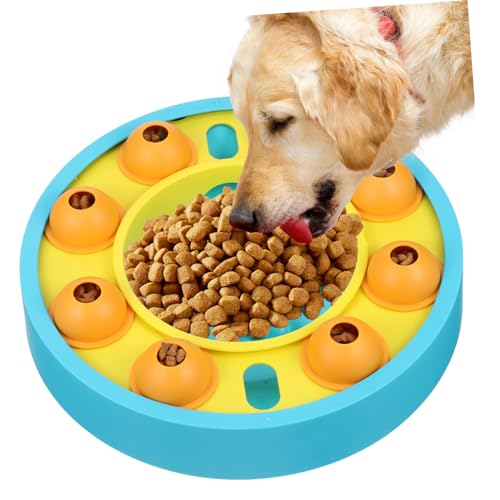 BESTonZON Interaktives Hundespielzeug Slow Feeder Puzzle Toy aus Sicherem Material mit Rutschfesten Pads Geistige und Bewegung für Kleine und Mittlere Hunde Leckerli Spender für Aktives von BESTonZON