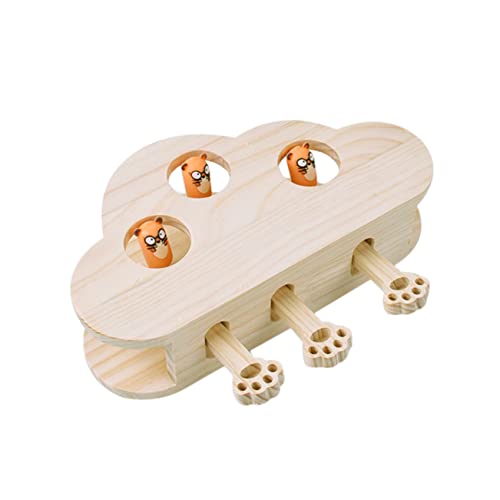 BESTonZON Interaktives Katzenspielzeug Holz Mäuseform Edukatives Kratzspielzeug mit Catnip Fach Leichtes Langlebiges Pet Toy für Wohnungskatzen Kreatives Beschäftigungsspiel Zufällige Farbe BESTonZON Interaktives Katzenspielzeug Holz Mäuseform Edukatives Kratzspielzeug mit Catnip Fach Leichtes Langlebiges Pet Toy für Wohnungskatzen Kreatives Beschäftigungsspiel Zufällige Farbe von BESTonZON