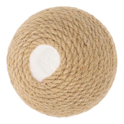 BESTonZON Interaktives Katzenspielzeug Sisalball Reusable Cat Scratcher für Wohnungskatzen Sichere Beißfreude Stabile Struktur Fördert Spiel und Aktivität Indoor Haustierspielzeug von BESTonZON