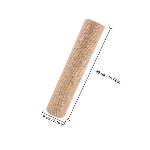 BESTonZON Jute kratzsäule Vertikal Platzsparend DIY Katzenklettergerüst Zubehör Ersatz für Kratzbaum Katzen Möbel Schutz und Langlebig für Indoor Katzen von BESTonZON