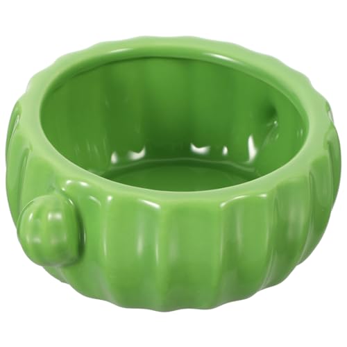 BESTonZON Kaktusförmige Keramikfutterschale Für Hamster Wasserschale Für Kleine Haustiere Rutschfester Hygienisch Reinigen Für Katzen Und Nager von BESTonZON