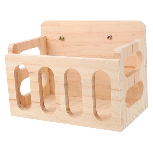 BESTonZON Kaninchen Heu Feeder aus Holz Multifunktionales Fütterungs Rack für Kleine Haustiere Sicher und Langlebig Einfache Installation im Käfig Heuhaltung für Kaninchen von BESTonZON