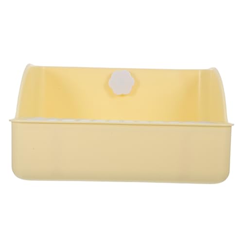 BESTonZON Kaninchen Toilette für Kleintiere Hochwertige Eck Toilette für Meerschweinchen Chinchillas und Hamster mit Spritzschutz Langlebig für Effizientes Töpfchentraining Cremefarben BESTonZON Kaninchen Toilette für Kleintiere Hochwertige Eck Toilette für Meerschweinchen Chinchillas und Hamster mit Spritzschutz Langlebig für Effizientes Töpfchentraining Cremefarben von BESTonZON