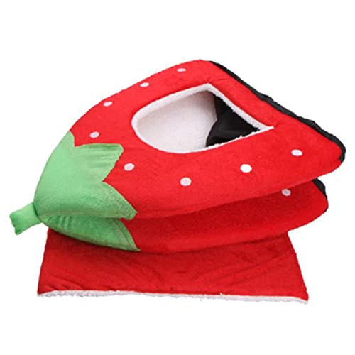 BESTonZON Kaninchenbett Aus Weichem Faltbares Warmes Nest Für Kleine Haustiere Wie Hamster Und Meerschweinchen Winterzubehör Für Innenbereiche von BESTonZON